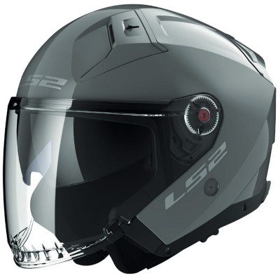 Ls2 Of603 Infinity 2 Carbon Counter Cool Grey Helmet